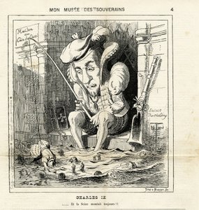 Karikatur von Karl IX in Le Charivari