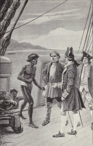 "Ich habe noch nie zuvor Eingeborene eines Ortes getroffen, die so erstaunt waren, ein Schiff zu betreten" von Paul Hardy