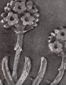Detail einer Dreipfennig-Münze von Paul Henning