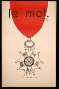 La cicatrice, Titelseite von 