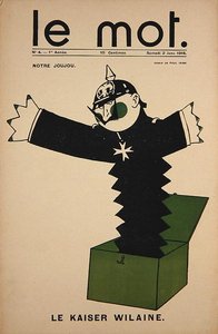 Notre Joujou, Le Kaiser Wilaine, Titelseite von Le Mot, 2. Januar 1915