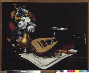 Stillleben mit Mandoline von Paul Joret