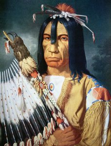 Häuptling der Cree-Indianer in Kanada