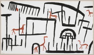Tiere in einem Gehege von Paul Klee