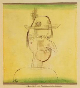 Komische Figur aus einem bayrischen Volksstück von Paul Klee