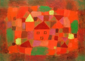 Landschaft mit Sonnenuntergang von Paul Klee