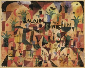 Salon Tunisien Verkehr auf dem Boulevard Tunis, 1918 von Paul Klee