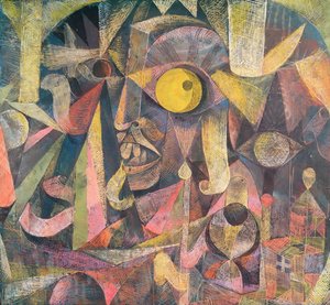 Der Mond war im Abnehmen, er zeigte mir die Grimasse eines Engländers, eines Lords Mal Fame von Paul Klee