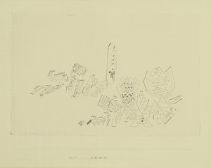 Der Turm widersteht dem Angriff von Paul Klee