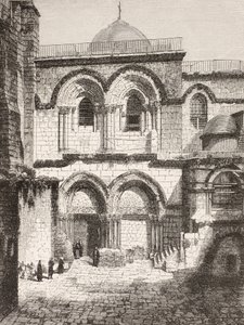Jerusalem, Palästina. Grabeskirche im 19. Jahrhundert von Paul Lacroix