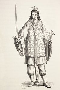 Der Page von Priester Johannes. Priester Johannes war auch bekannt als Presbyter Johannes von Paul Lacroix