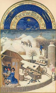 Februar - Dorf unter dem Schnee, 15. Jahrhundert, 1939