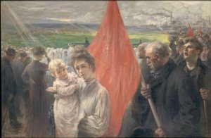 Ein Streik in Saint-Ouen von Paul Louis Delance