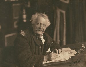 Félix Nadar am Schreibtisch