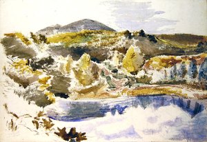 Der Blaue Pool von Paul Nash