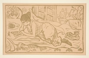 Liegendes Mädchen von Paul Elie Ranson