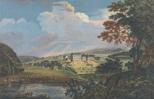 Ein Blick auf Bethlem, die große mährische Siedlung in der Provinz Pennsylvania von Paul Sandby