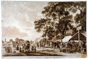 Armeelager im Hyde Park, London