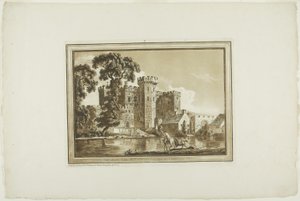 Das Südtor von Cardiff Castle in Glamorgan Shire, aus Zwölf Ansichten in Aquatinta von Zeichnungen vor Ort in Südwales