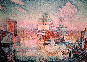 Eingang zum Hafen von Marseille von Paul Signac