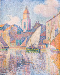 Der Glockenturm von Saint-Tropez von Paul Signac