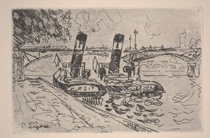 Le Pont des Arts von Paul Signac