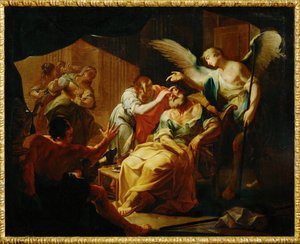 Der alte Tobit geheilt von Paul Troger