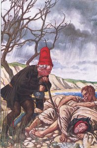 Vier Beine und zwei Stimmen: Ein sehr delikates Monster!, Illustration aus Der Sturm, 1908