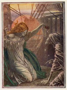 Illustration zu Coleridges Der alte Seemann von Paul Vincent Woodroffe