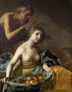 Vertumnus und Pomona, Mitte des 17. Jahrhunderts von Paulus Bor
