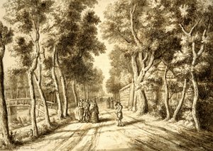 Bezuidenhoutseweg in Richtung Wassenaar, 1756 von Paulus Constantijn la Fargue