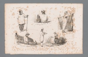 Sechs verschiedene Figuren von Paulus Lauters