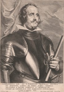 Nobilissimus Vir Ac D. Emanuel Frockas Finyra. et Pimentel Comes de Feria Eqes ordinis Militaris S. Jacobi Dominus Sæ. Benedictæ Regiæ ac Catholicæ Suæ Maiestatis Consiliarius Cubicularius Etc. von Paulus Pontius