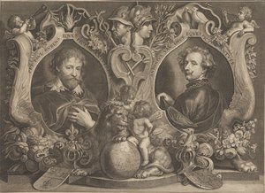 Paulus Pontius - Antonius Van Dyck Eques und Peter Paul Rubens Eques - Google Art Project von Paulus Pontius