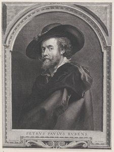 Porträt von Peter Paul Rubens im Alter von 46 Jahren von Paulus Pontius