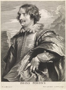 Porträt des Graveurs Paulus Pontius von Paulus Pontius