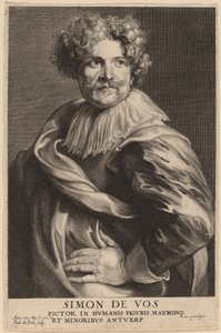 Simon de Vos von Paulus Pontius after Sir Anthony van Dyck