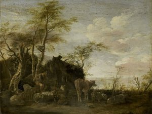 Eine Hirtenhütte von Paulus Potter