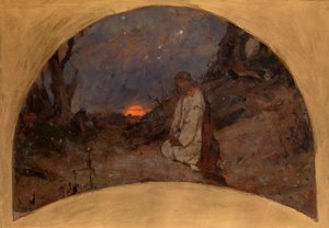 Die Agonie im Garten (Skizze für die St. Wladimir-Kathedrale in Kiew) von Pavel Alexandrovich Svedomsky