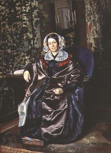 Porträt von Maria Pavlovna Druzhinina, späte 1840er