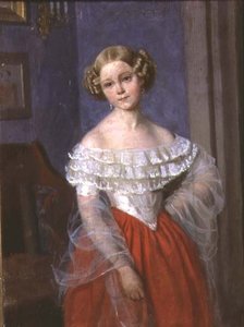 Porträt von Olga Ivanovna Demonkala (1840-ca. 1927) 1851