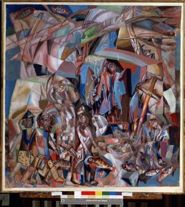 Das Fischerboot. Gemälde von Pavel Nikolayevich Filonov (1883-1941) 1913-1914 Staatliches Russisches Museum, Sankt Petersburg von Pawel Nikolajewitsch Filonow