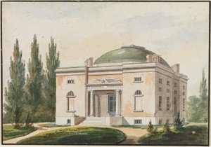 Die Pennsylvania Akademie der Schönen Künste, Philadelphia (Kopie nach einem Stich im The Port Folio Magazine, Juni 1809) von Pavel Petrovich Svinin