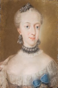 Porträt von Juliane Marie 1729-1796, Königin von Dänemark und Norwegen, Mitte des 18. Jahrhunderts von Peder Als