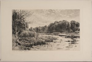 Der Teich bei Strandmøllen von Peder Monsted
