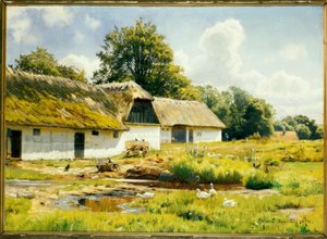 Sommertag am Bauernhof von Peder Monsted