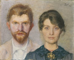Doppelporträt von Marie und P.S. Krøyer von Peder Severin Krøyer