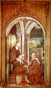 Anbetung der Könige. Gemälde von Pedro Berruguete (1450/1455-1504) Madrid, Prado-Museum