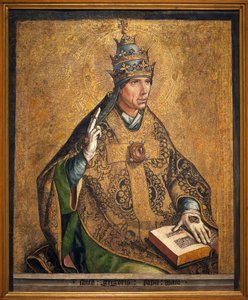 Porträt von Papst Gregor dem Großen von Pedro Berruguete