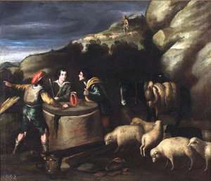 Jakob im Brunnen von Pedro Orrente